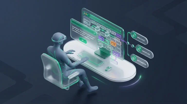 A computer monitor showing a spreadsheet with a saved block of text floating above the grid.
