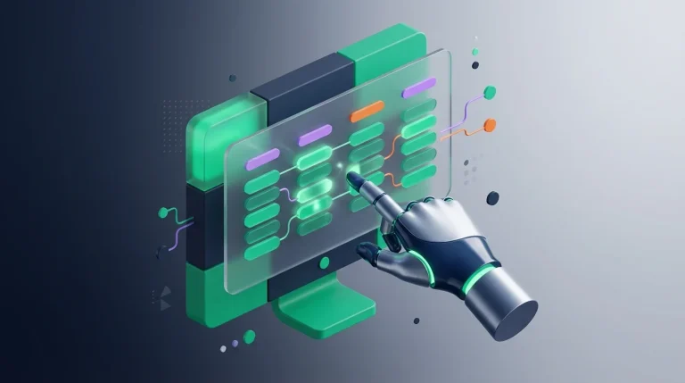 A professional pointing at highlighted error cells on a computer monitor displaying spreadsheet data while trying to debug nested IF formulas.